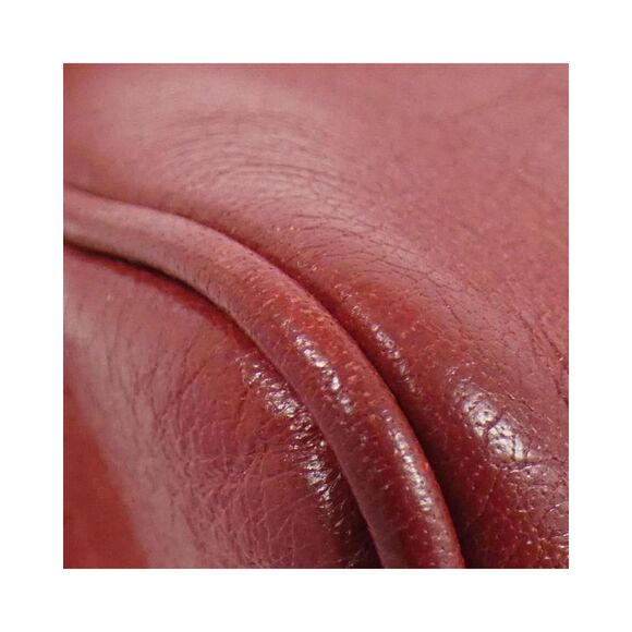 Pre Loved Gucci Leather Dome Shoulder Bag Women Red - Picture 3 of 8